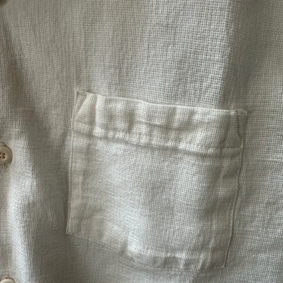 Corridor NYC Men's Hopsack White Casual Button Down Shirt in Medium - Picture 5 of 14